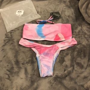 Strapless Tie Dye Bikini Set BNWT